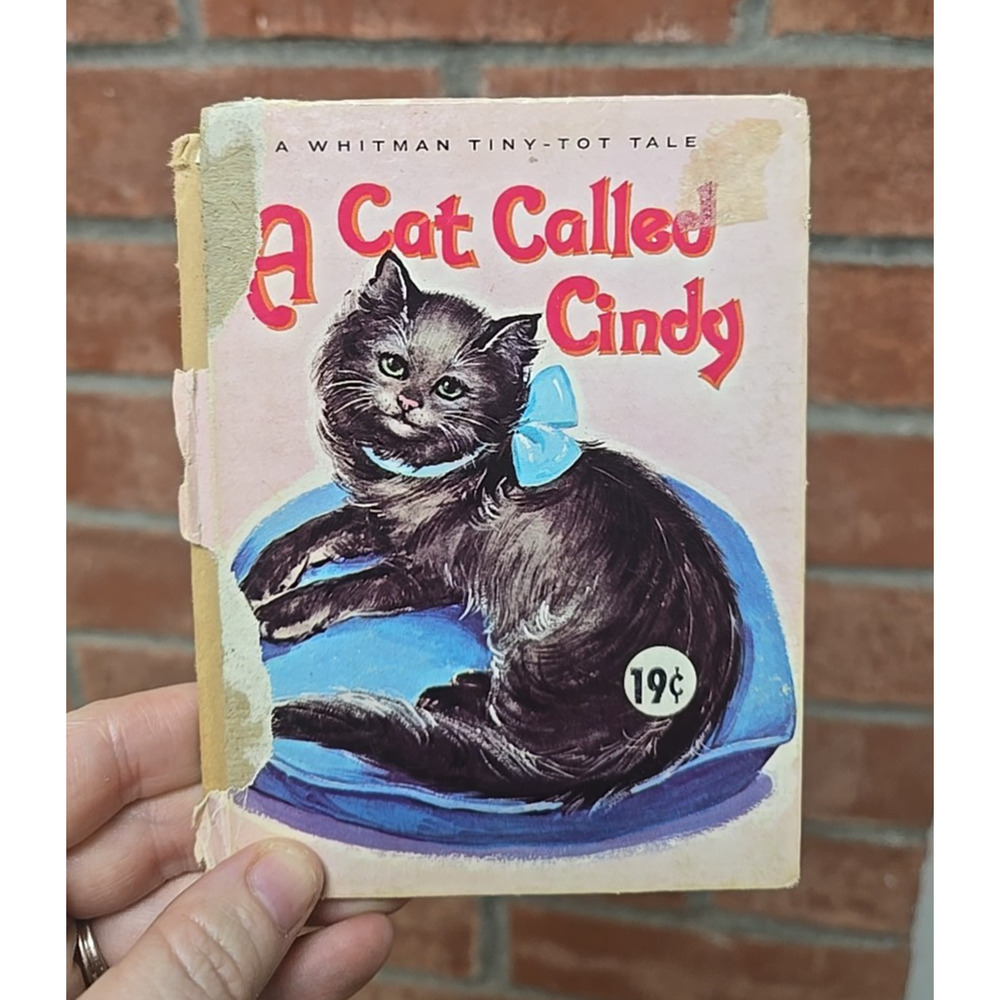Vtg 1963 A Cat Called Cindy by Alice Davidson Hardcover Children's Book Ephemera